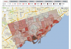 Toronto Neighbourhood Crime Map