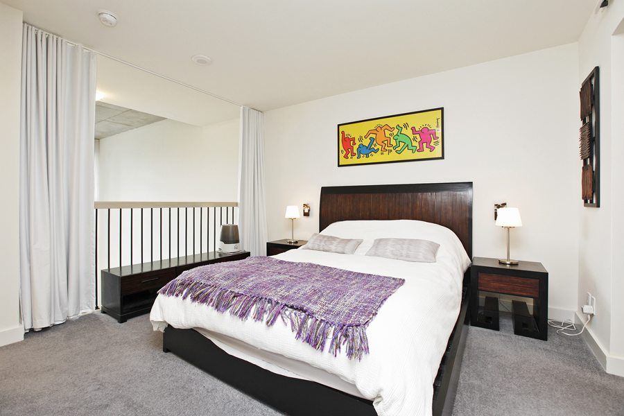 5 Hanna Avenue Loft for sale Toronto Master Bedroom