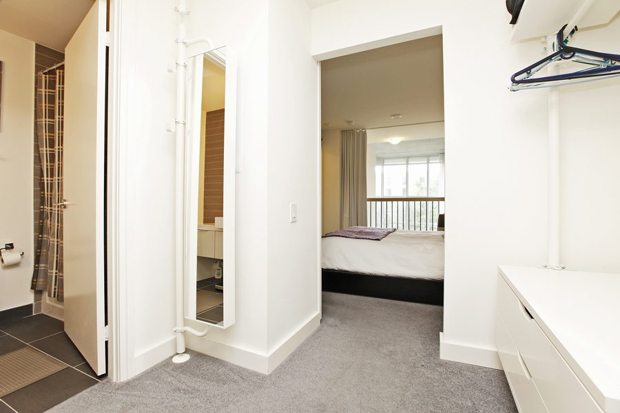 Liberty Village 2 storey loft for sale walk-in master closet