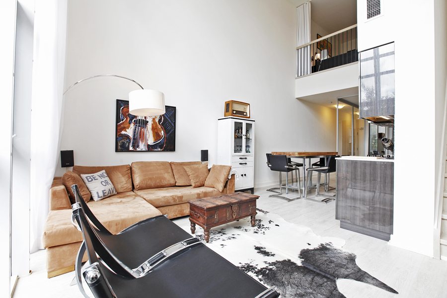 Liberty Village Loft Toronto for sale Living Room