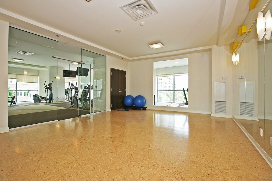 Battery Park condo for sale exercise studio