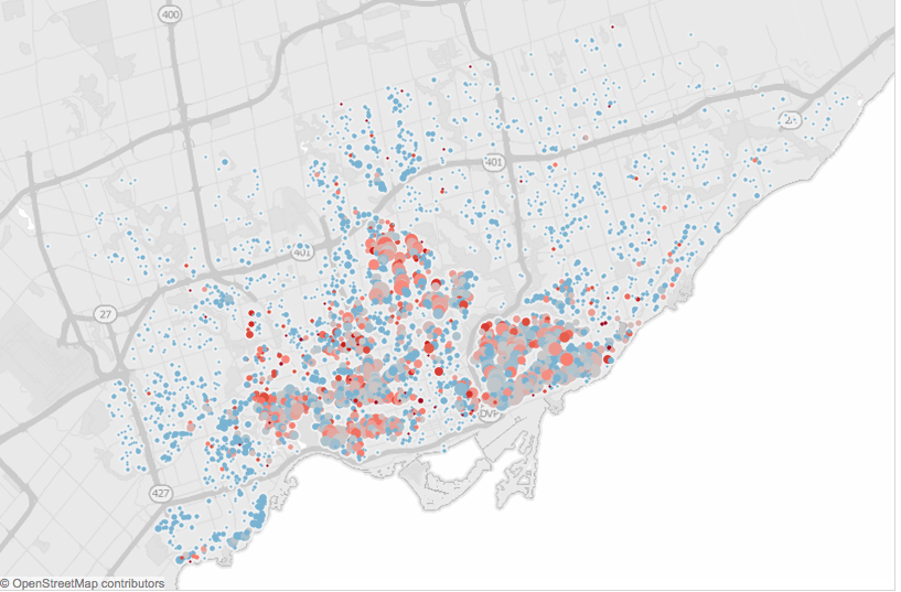 Toronto map for lead