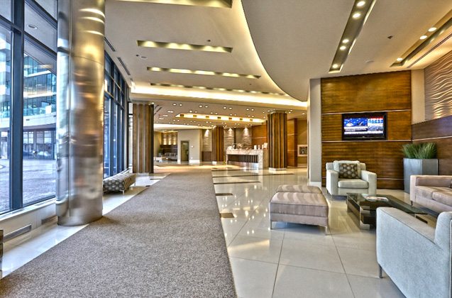Executive Condo for Lease 33 Bay Street Toronto Lobby