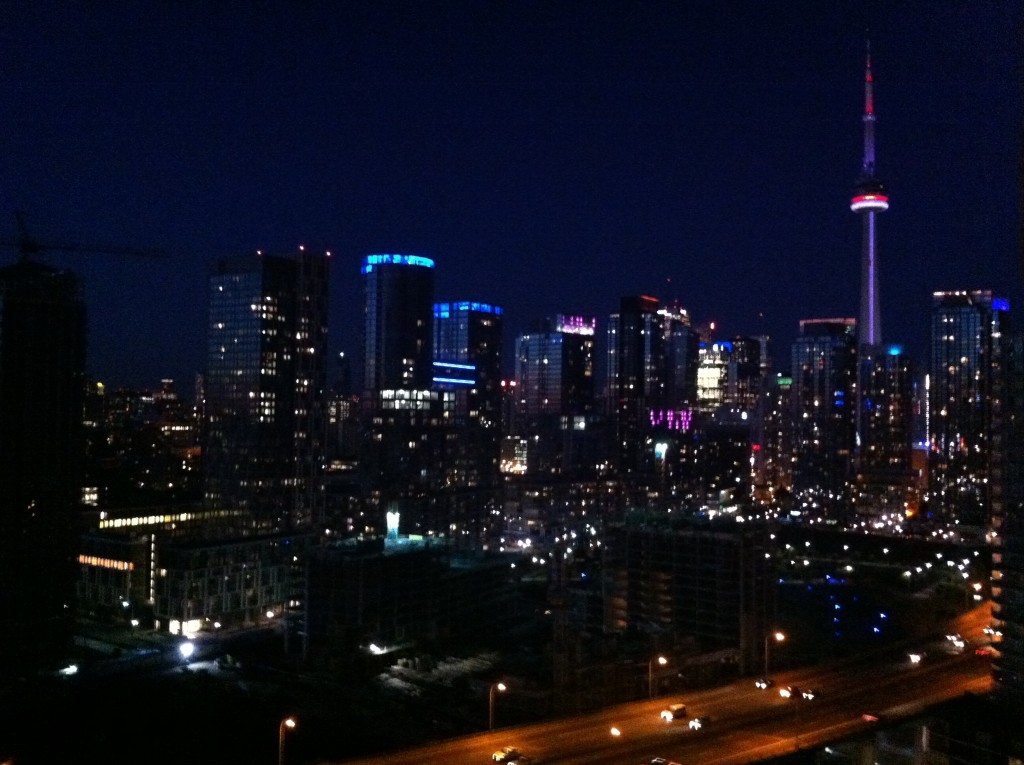 Night View from Balcony - possession day