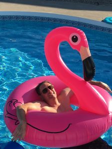 B in flamingo