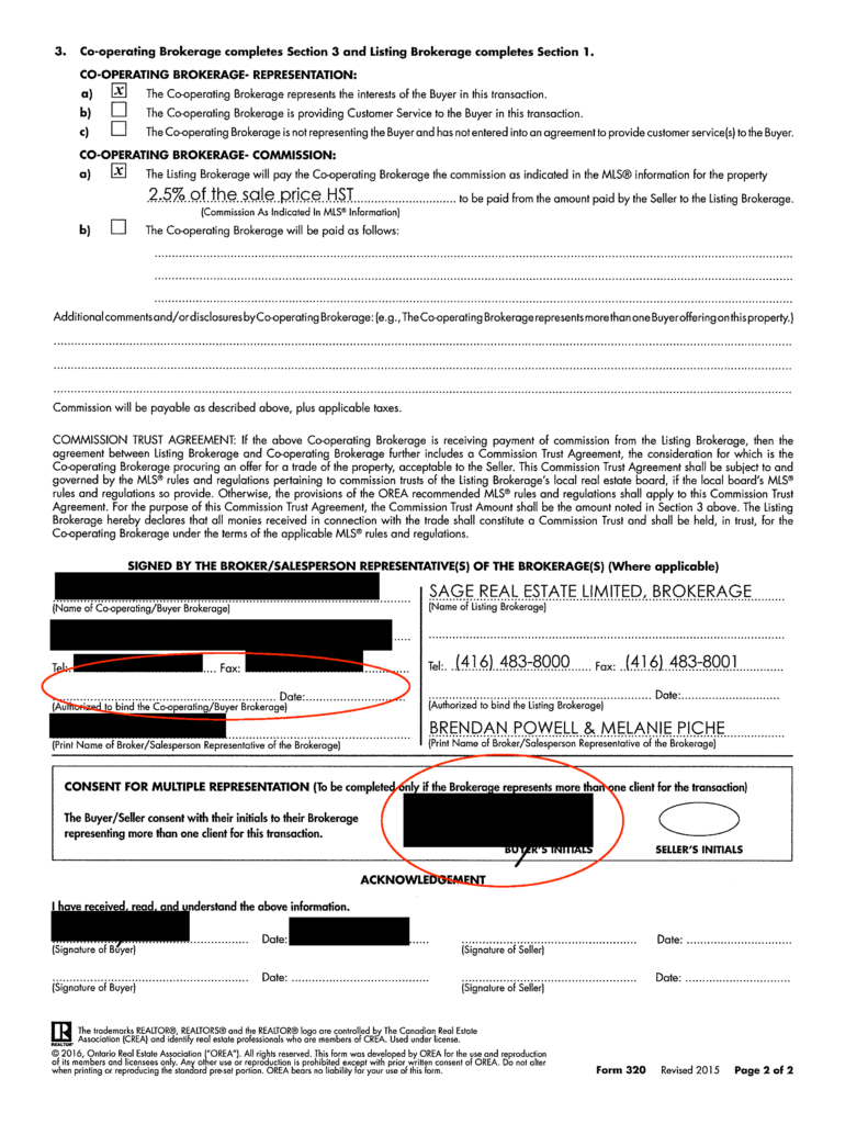 Sloppy real estate offer paperwork page 10