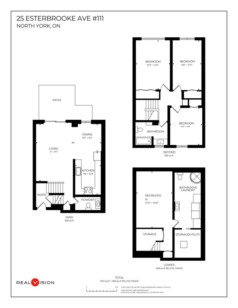 Floor plan for 25 Esterbrooke Ave #111 listed for sale with the BREL Real Estate Team in Toronto