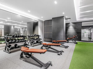 319 Jarvis St #3110 gym with weight area