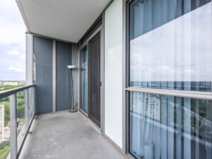 18 Graydon Hall Dr #1701 balcony facing the door to the unit