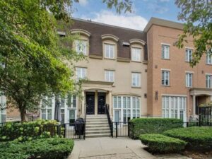 54 East Liberty St #1030 exterior entrance with rose garden in foreground